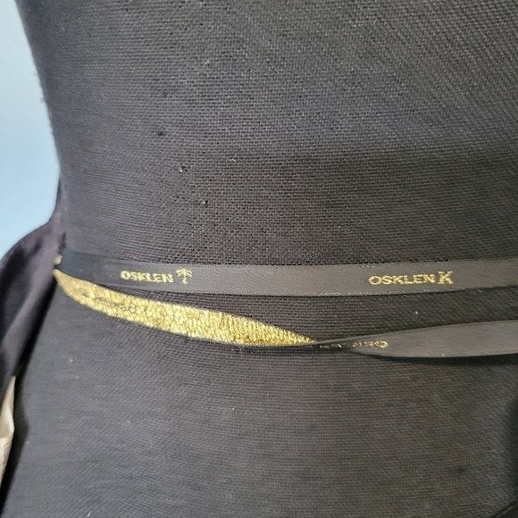 Osklen Mini Silk Bubble Hem Strap Black Dress M - Picture 7 of 11